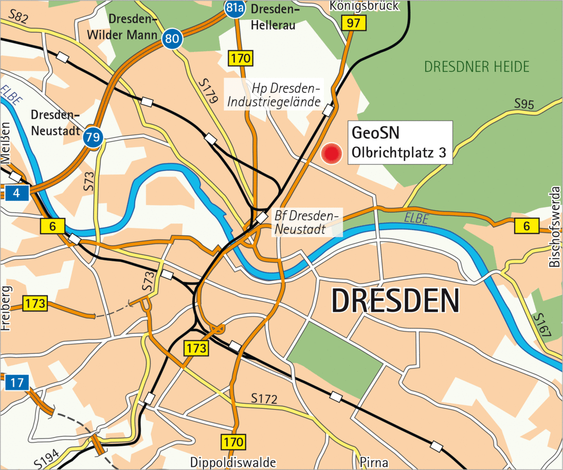Anfahrtsskizze Dresden