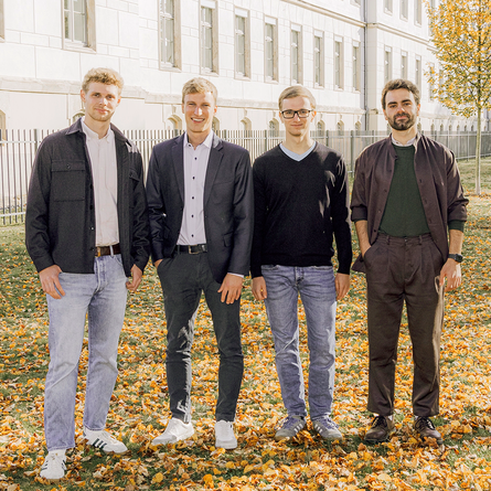 Paul Wonneberger, Jan Ole Böllert, Johannes Trautmann und Bernhard-Alexander Jentsch (v.l.)