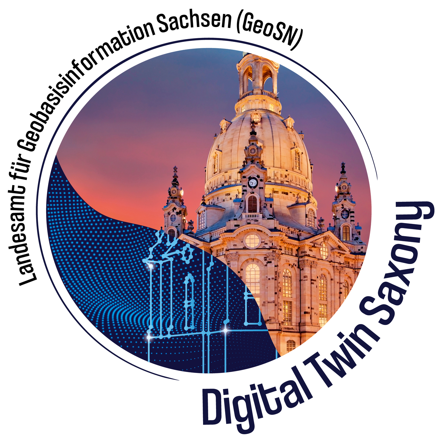 Digitaler Zwilling Sachsen Logo