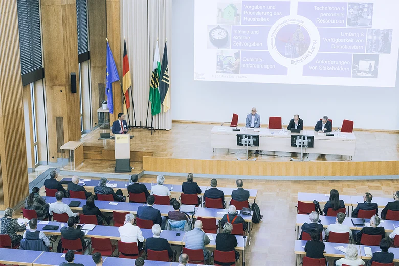 Kongress Digitale Welten 2025 - Blick in den Veranstaltungssaal