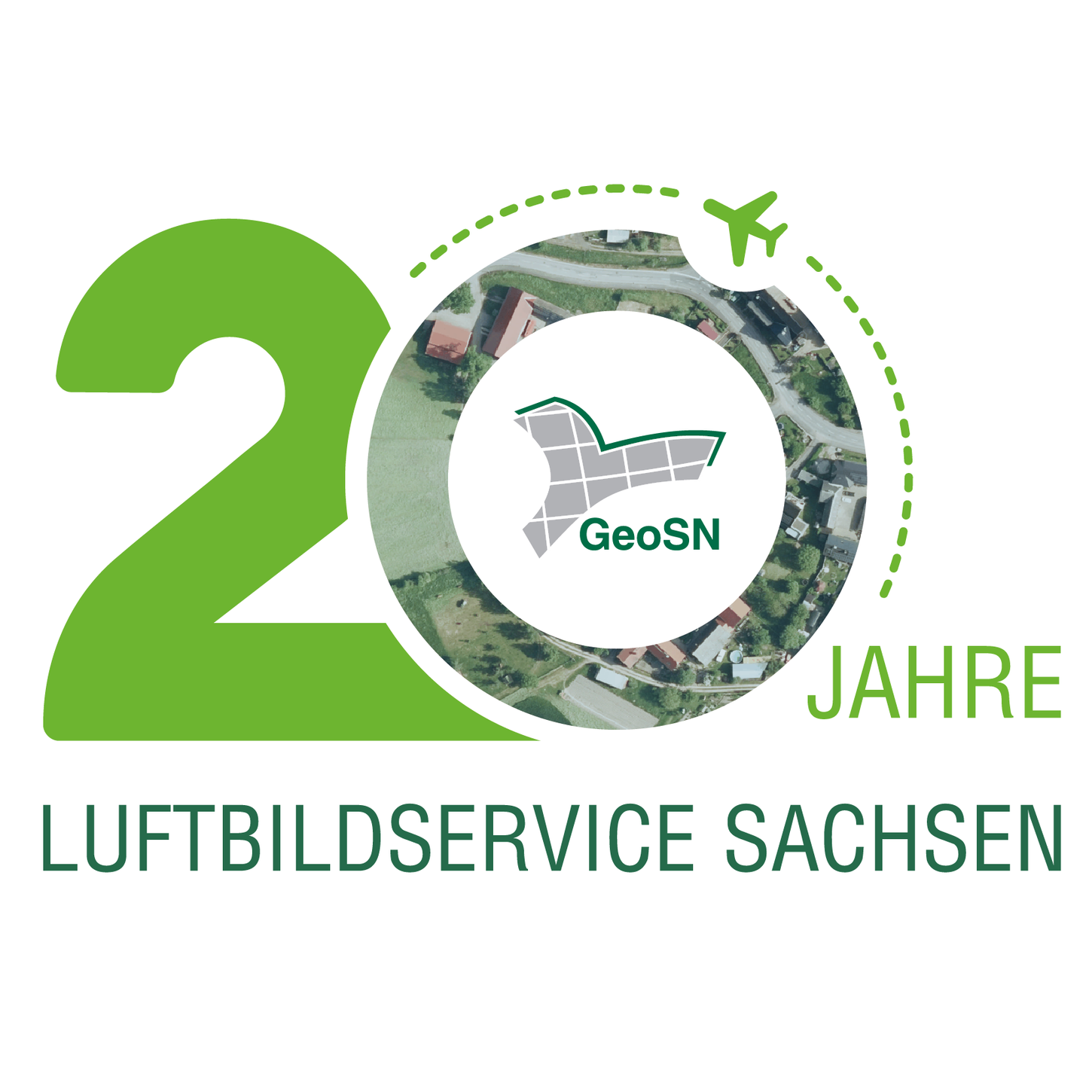 Logo 20 Jahre Luftbildservice