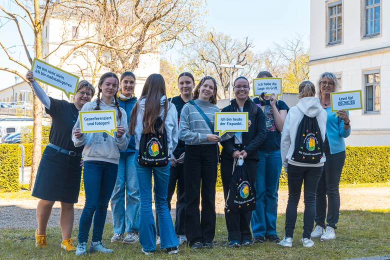 Gruppenfoto der Teilnehmerinnen am Girls'Day 2026 im GeoSN